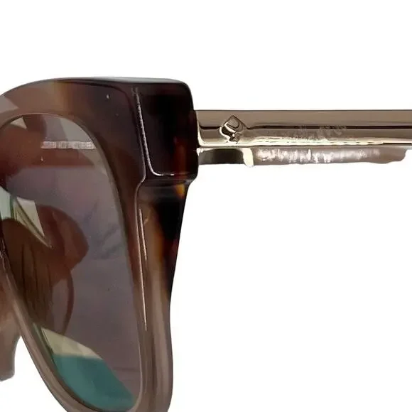 KATE SPADE Caelyn Square Sunglasses Nude Havana Honey With Case 52-20-140 - Picture 4 of 4